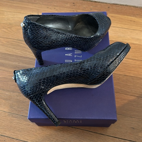 Stuart Weitzman size 6.5 Sea Crystal Snake heel - used in great condition! - Picture 5 of 6